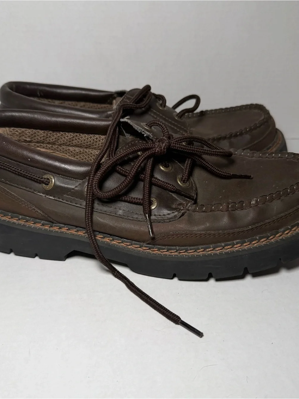 Vintage 90s y2k 2000s Faded Glory Men’s Loafers Boating Shoes 9.5